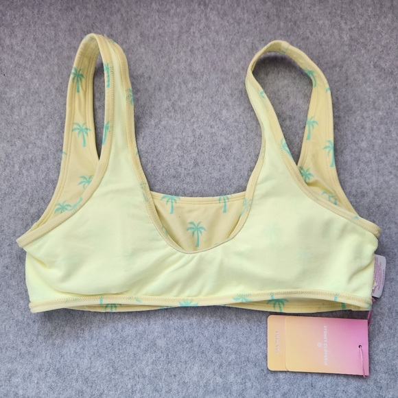 Stoney Clover Lane x Target NWT Palm Trees Bralette Bikini Top Size  L (12-14) - Picture 7 of 8